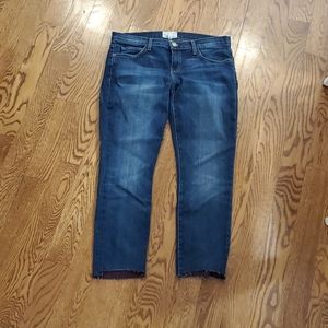 Current Elliott skinny jeans raw edge hem sz 29